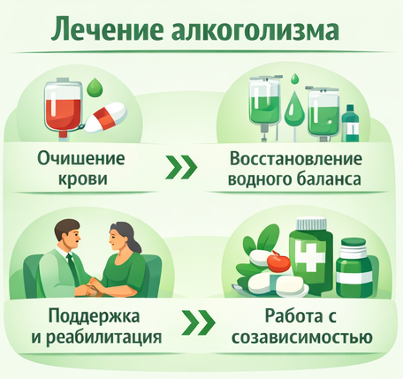 лечение алкоголизма в Электростали этапы